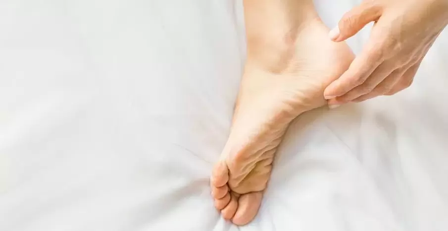 pieds bien soignés sans infections fongiques